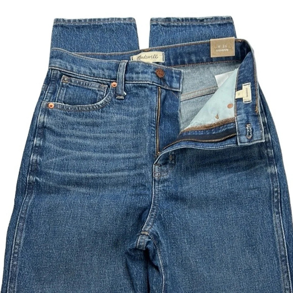 Madewell New Women’s 26 Stovepipe With Magic Pockets No Stretch Jean - Picture 6 of 13